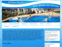 Tablet Screenshot of millerpools.net